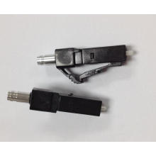 LC / PC Conector de fibra óptica multimodo Simplex negro